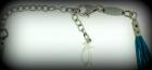 Ciondolo artigianale con collana in argento 925%° madreperla e turchese cod.1129